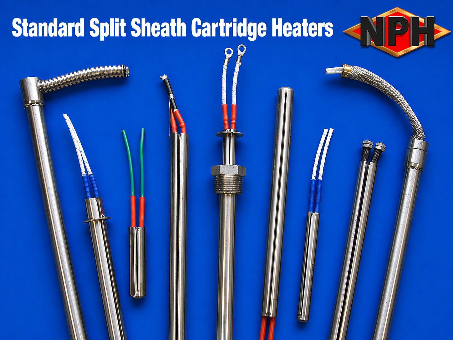 NPH Split Expanding Sheath Cartridge Heaters with Hot Tip-Standard Diameters NPH Split Expanding Sheath Cartridge Heaters with Hot Tip-Standard Diameters